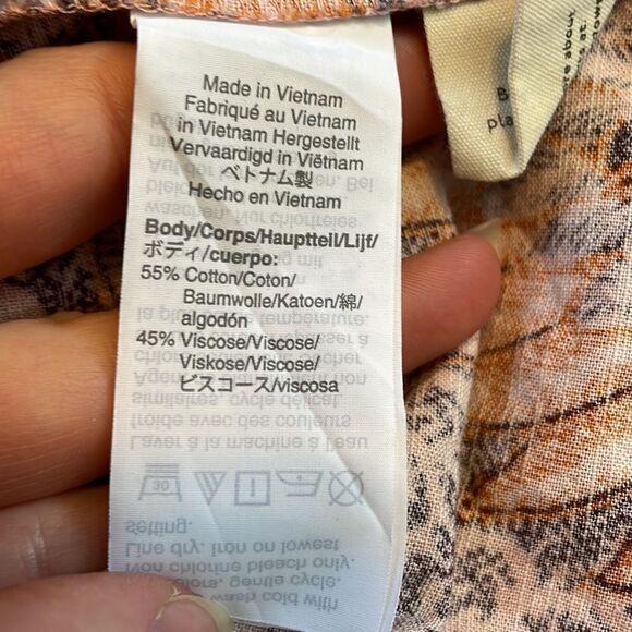 Madewell Bali Blooms Lace-Up Ruffle Hem Midi Dress 8 - Picture 6 of 8